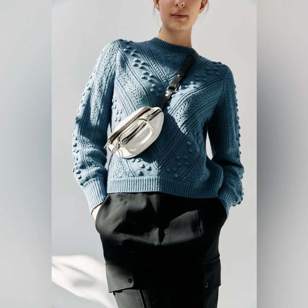 Sézane Solal Jumper in Vintage Blue | Size S - Picture 13 of 16